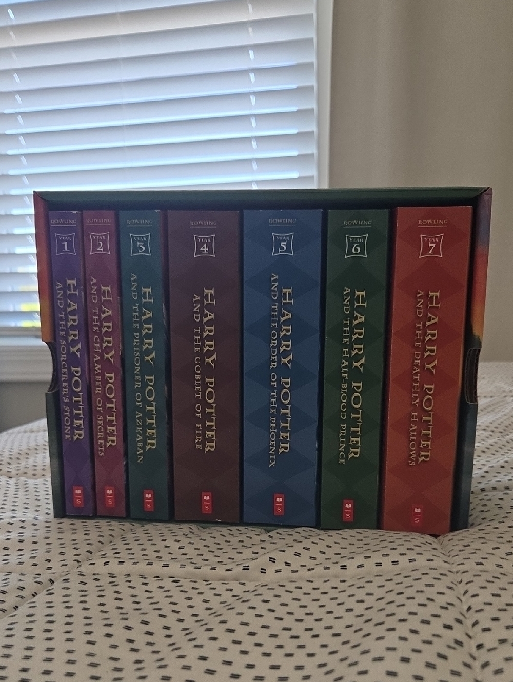 Harry Potter 7-Book Box Set - Colorful Spines